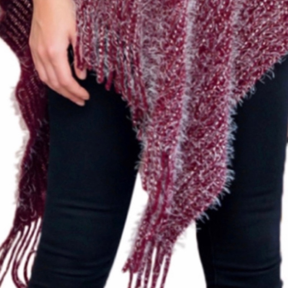 Last One• SALE 🔥 Super Soft Mock Neck Poncho - Picture 4 of 5